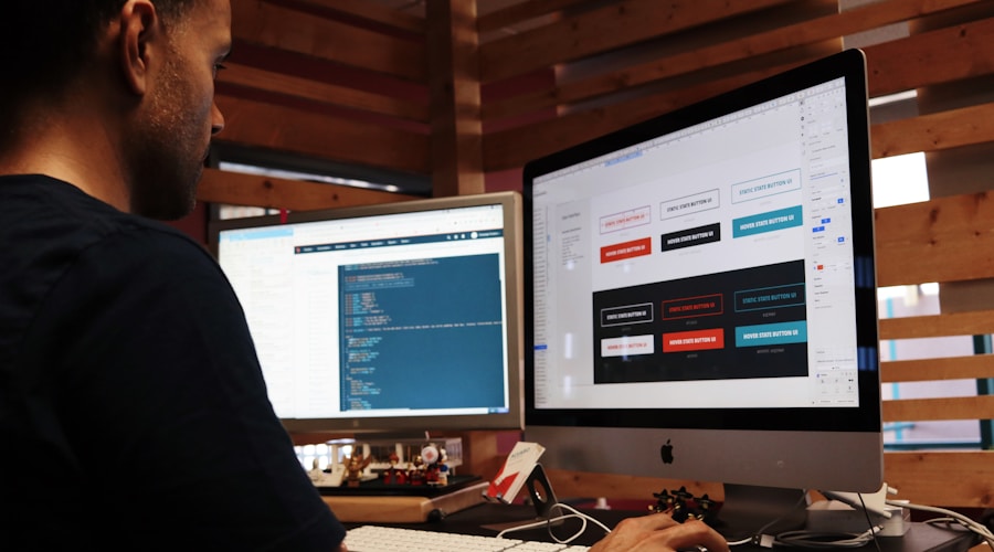 Homepage services section layout example