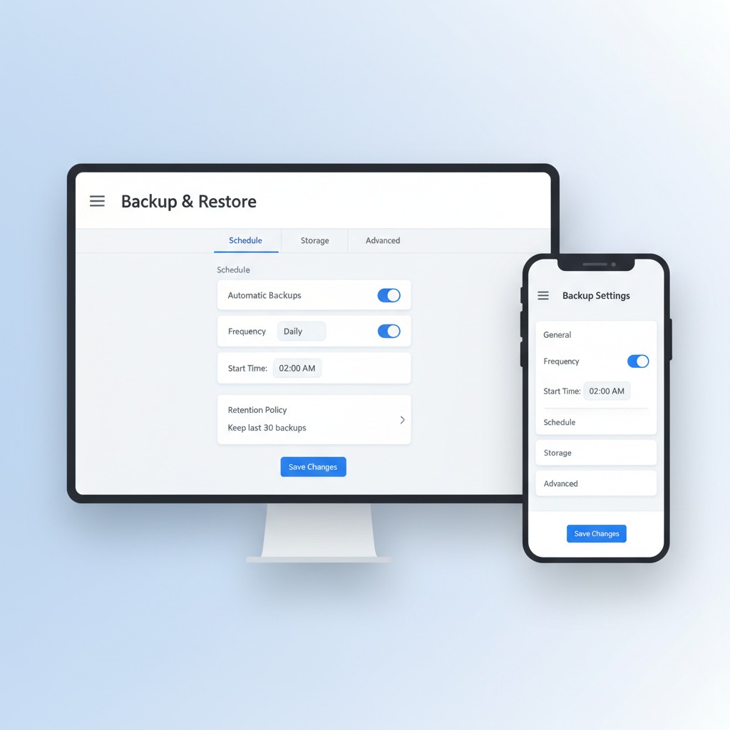 UpdraftPlus backup plugin settings dashboard in WordPress
