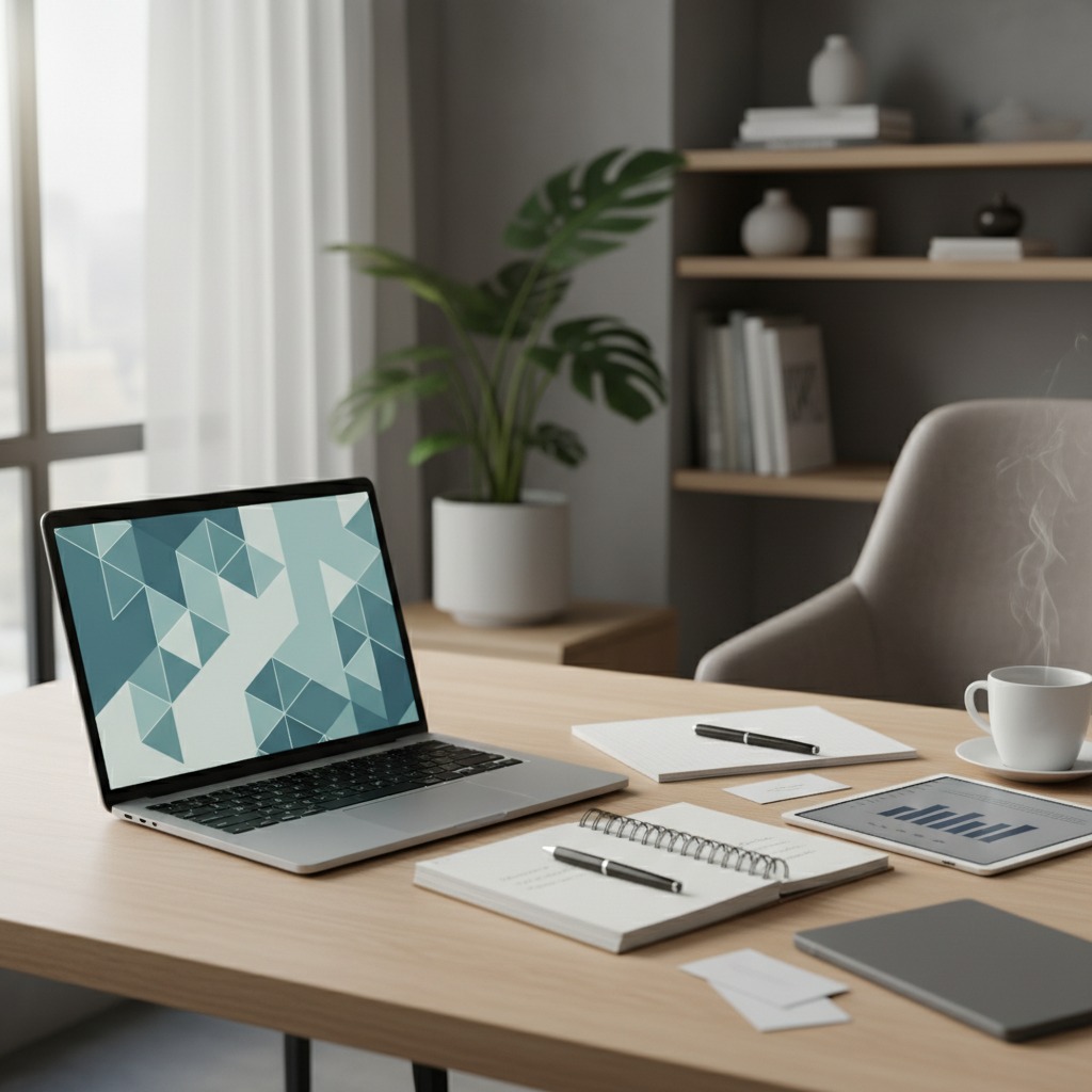 Small team collaborating at a desk