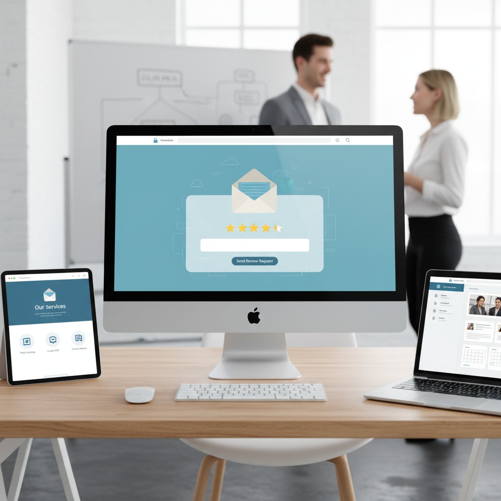 Example of a simple text message asking a customer for a Google review