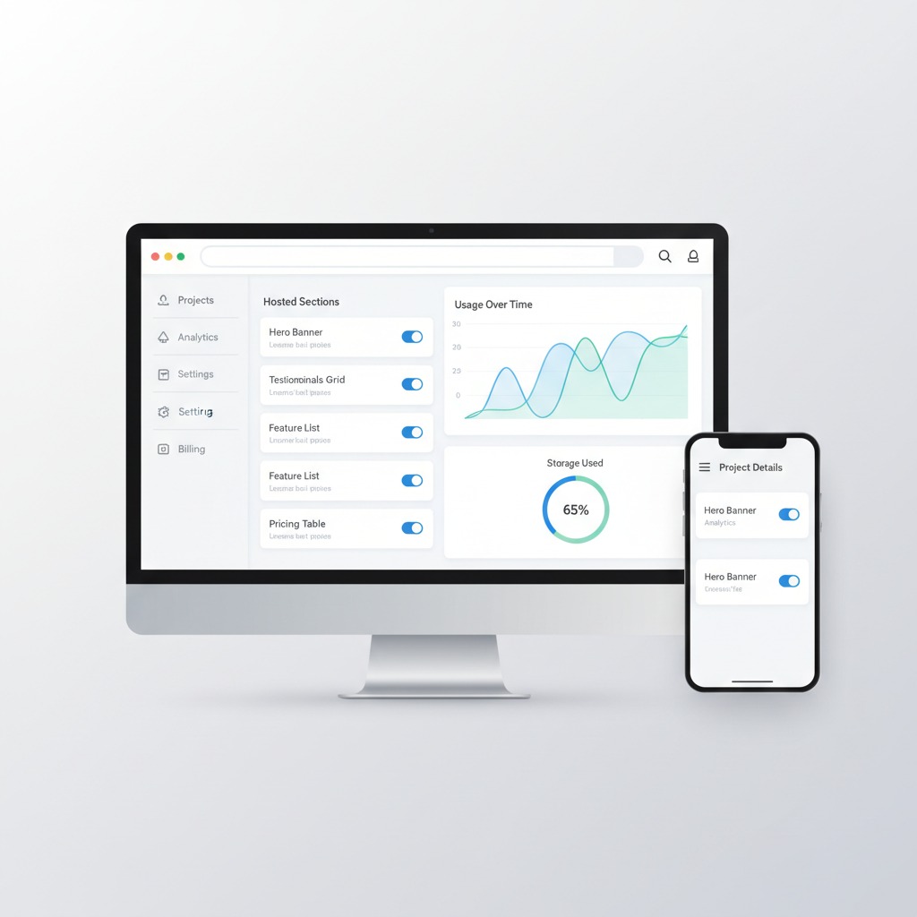 Server room with network equipment