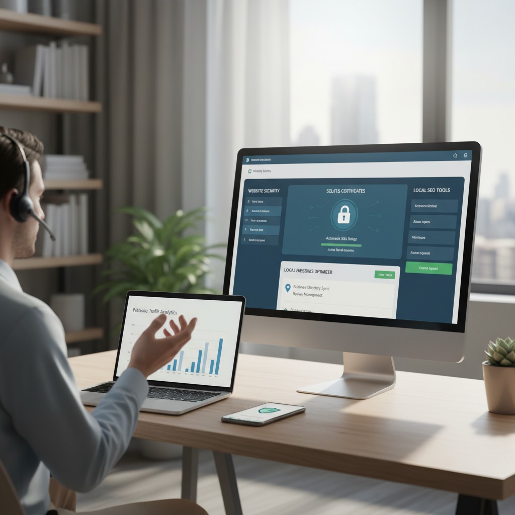 Hosting control panel showing SSL certificate activation